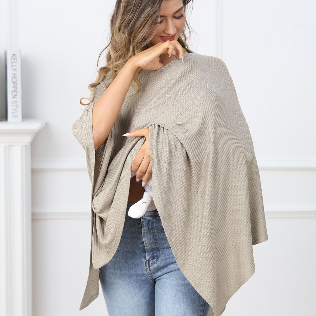 Anti-exposure Sunshade Cloth Shawl Gauze Nursing Wear Vesture - cristishop