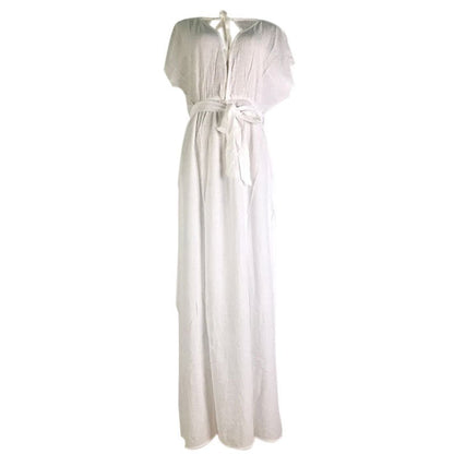 Wrinkled cloth belt beach jacket sun protection suit - cristishop