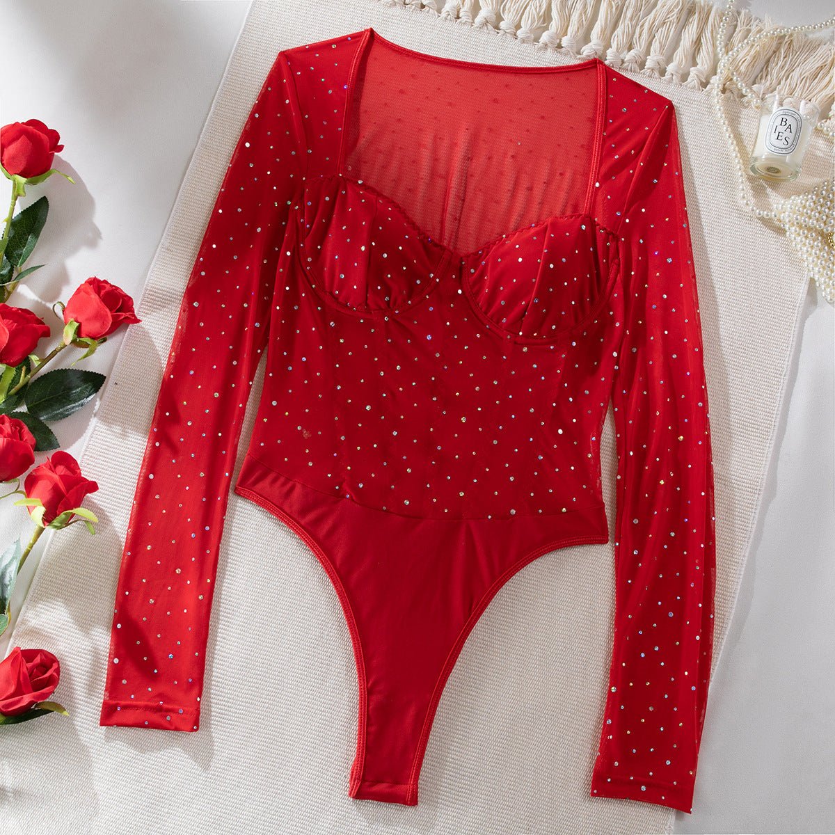 Cross-border Street Sequin Cloth Thin And Breathable Jumpsuit - cristishop