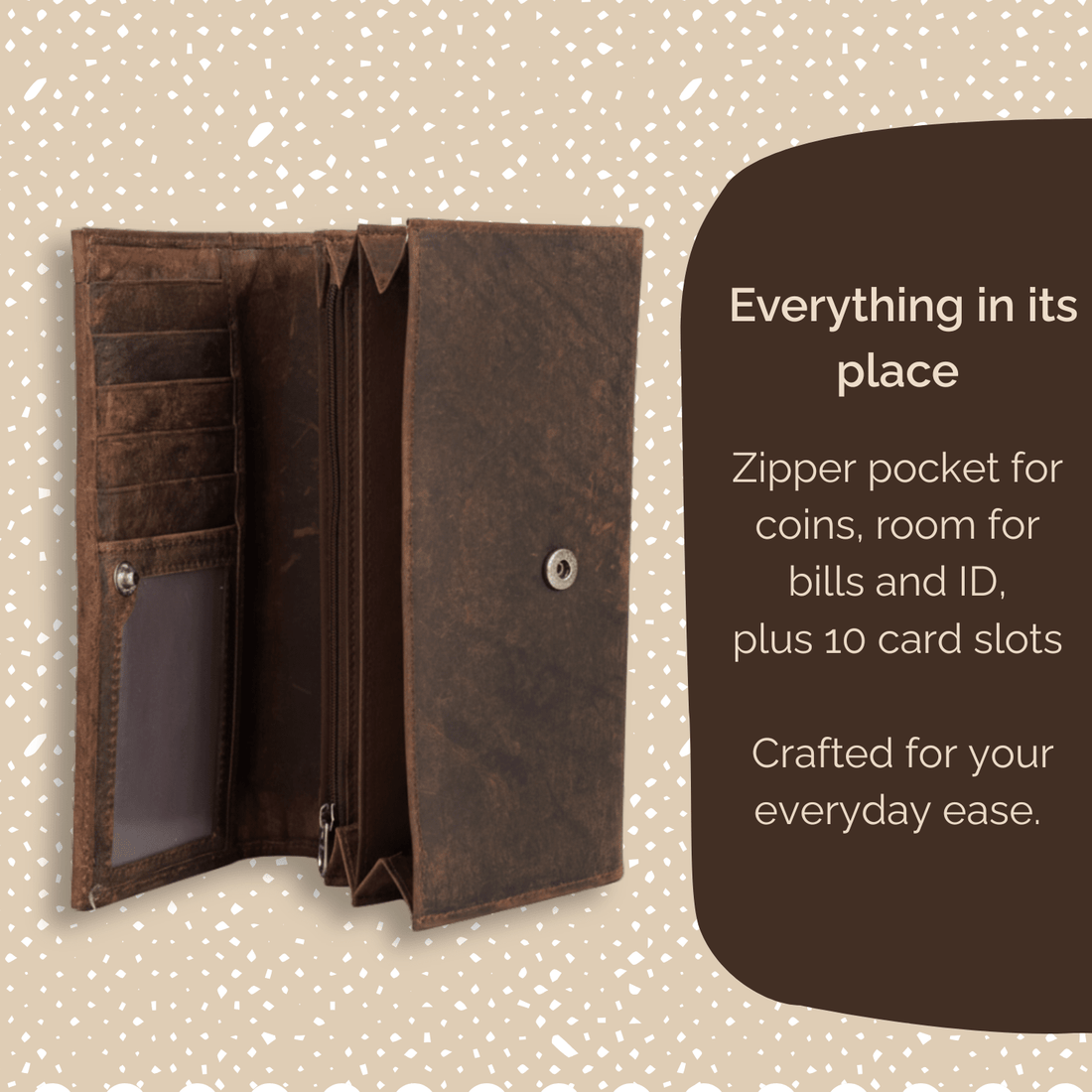 Cartera de Cuero Trenzado ( Café) - cristishop