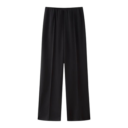 Clothing Double-sided Cloth Round Neck Top Casual Pants - cristishop