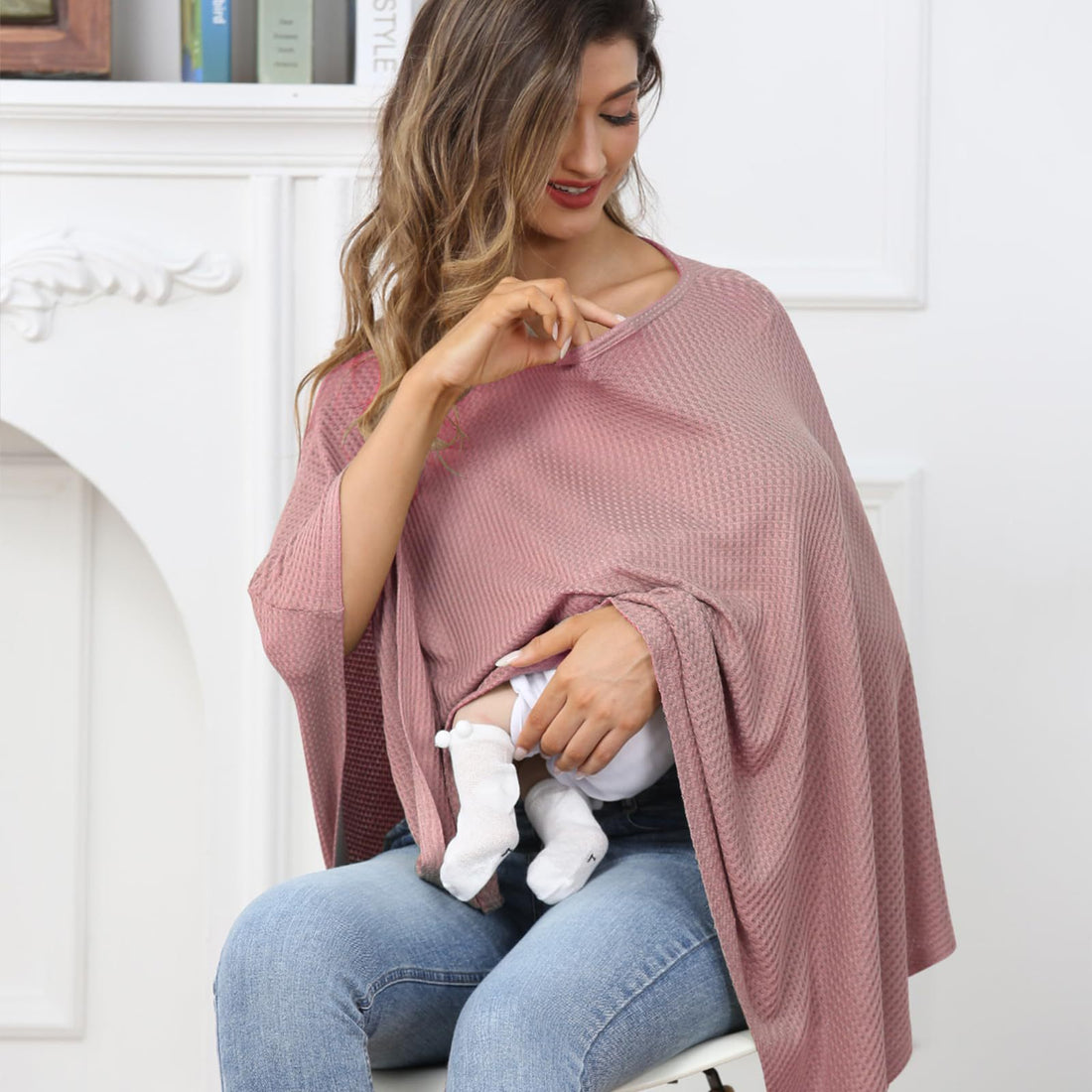 Anti-exposure Sunshade Cloth Shawl Gauze Nursing Wear Vesture - cristishop