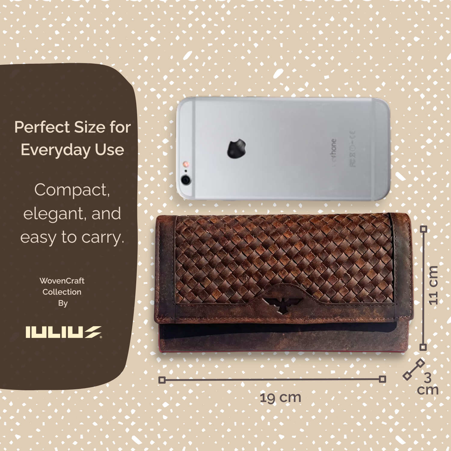 Braided Leather Wallet (Coffee)