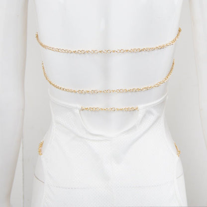 Net Cloth Hanging Neck Strap Metal Decoration Hollow Out - cristishop