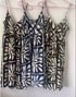 Vestido Cort Estampado Negro y Beige - cristishop