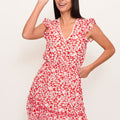 Vestido Rojo Estampado