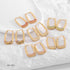 Pendientes Acero Dorado Rectangular - cristishop