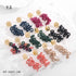 Pendientes Acero Largos Piedras - cristishop