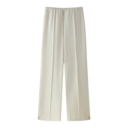 Clothing Double-sided Cloth Round Neck Top Casual Pants - cristishop