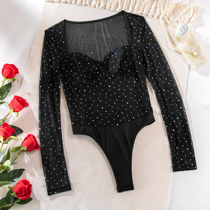 Cross-border Street Sequin Cloth Thin And Breathable Jumpsuit - cristishop