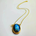 Oval Labradorite Pendant