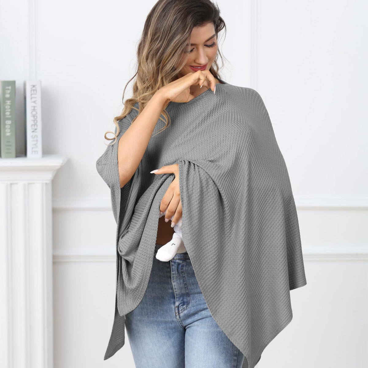Anti-exposure Sunshade Cloth Shawl Gauze Nursing Wear Vesture - cristishop