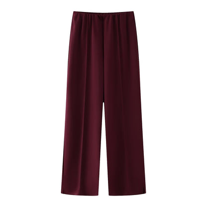 Clothing Double-sided Cloth Round Neck Top Casual Pants - cristishop