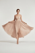 Vestido Midi Oro Rosa – Oro & Alma - cristishop