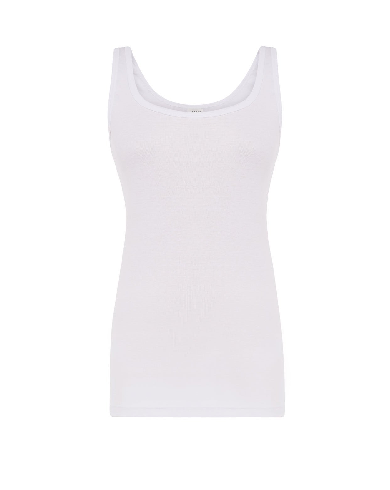 Camiseta Tirantes Finos Mujer Entallada – Blanco - cristishop