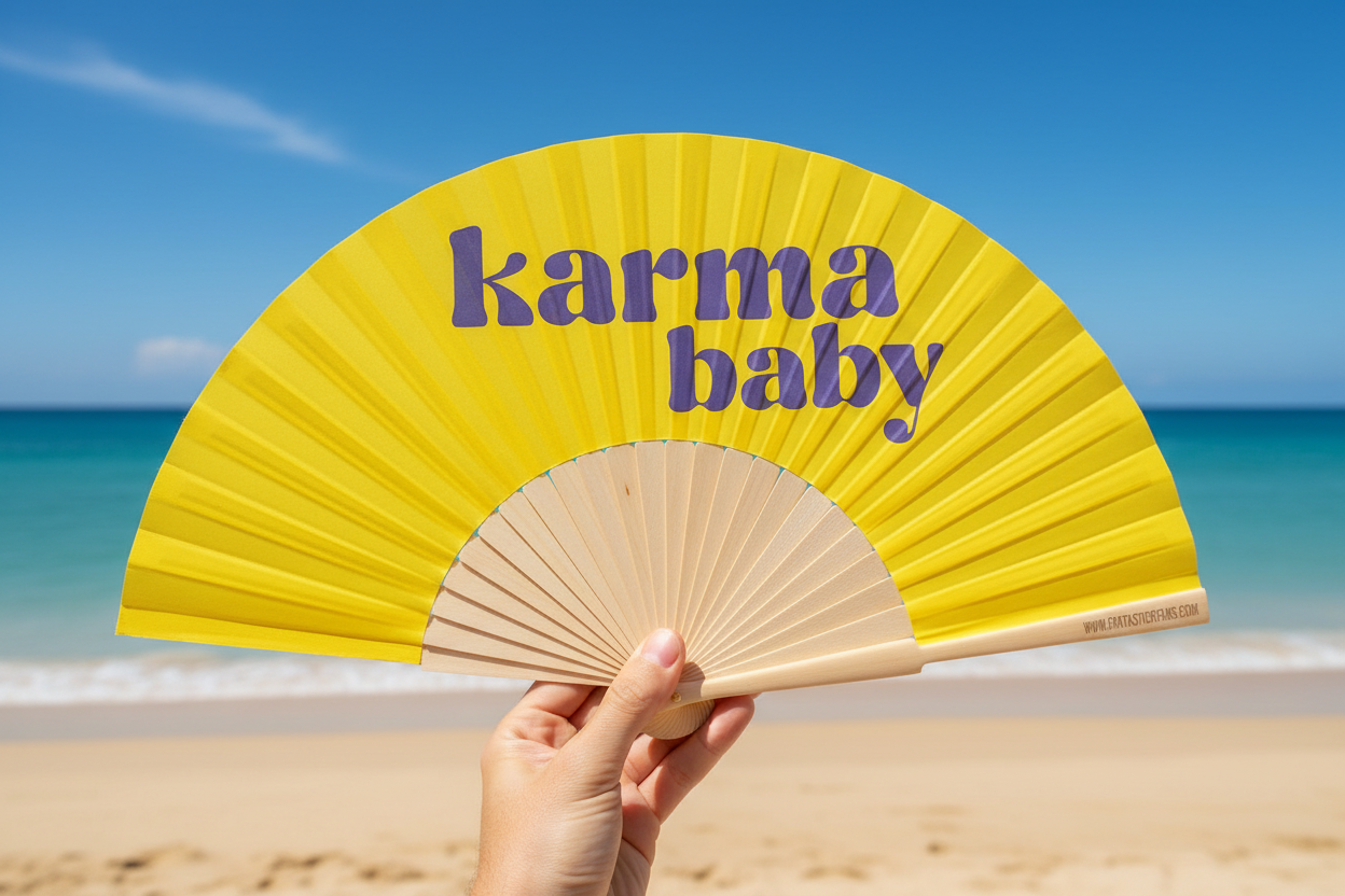 Karma Baby Slogan 23cm fan